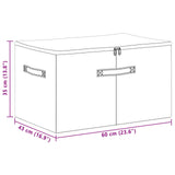 Storage Box 24 pcs Grey 60 x 43 x 35 cm Non-woven fabric 42024635