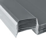 Roof Panel 12 pcs Grey 129 x 45 cm Galvanised steel 42047046