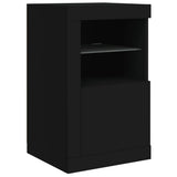 Sideboard with LED Lights Black 123x37x67 cm 3209080