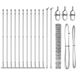Welded Wire Fence with Concrete Base 25 x 1.2 m 3351512