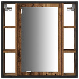 Bathroom Furniture Set with Door 4 pcs Old Wood Engineered Wood 3332596