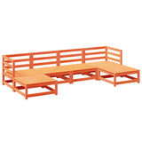 Garden Sofa Set Wax Brown Solid Pine wood Large Modular 3299564