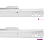 Drawer Slide 73 pcs White Steel 864652