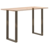 Bar Table Legs U-Shaped 2 pcs Natural Steel 60x cm Steel 4013251