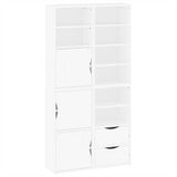 Side Cabinets 4 pcs "ODDA" White 40x24x79 cm Solid Wood Pine 3365353