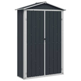 Garden Shed Anthracite 116x45x175 cm Galvanised Steel 46303