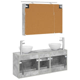 Bathroom Furniture Set 4 pcs Concrete Grey 3406698
