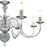 Chandelier Silver 8 x E14 Bulbs 281618