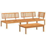 Pallet Sofa Set Natural Wood Solid acacia wood with an oil finish 3209427