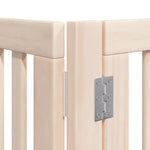 Dog Gate with Door Foldable 6 Panels 480 cm Poplar Wood 3155669