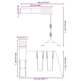 Outdoor Playset Impregnated Wood Pine 3156912