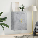 Wall Mounted Cabinet Concrete Grey 69.5x34x90 cm Engineered Wood 835014