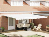 Awning Replacement Fabric White 4.5 x 3 m Polyester 42000576