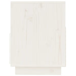 TV Cabinet White 140x37x50 cm Solid Wood Pine 813431
