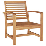 Chair 2 Piece Brown 65 x 60 x 76.5 cm Solid Teak Wood 42006402