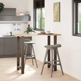 Bar Table Legs Natural Steel 2 pcs 60x cm Steel 4013359