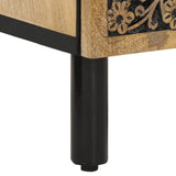 Side Cabinet 40x33x75 cm Solid Wood Mango 358236