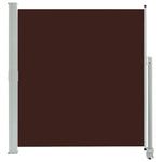 Patio Retractable Side Awning 160x300 cm Brown 48349
