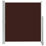 Patio Retractable Side Awning 160x300 cm Brown 48349