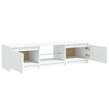 TV Cabinet with LED Lights White 140x40x36 cm 804292