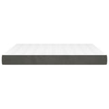 Pocket Spring Bed Mattress Medium Dark Grey 193x203x20 cm King 347892