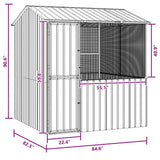 Bird Cage Anthracite 215 x 209 x 230 cm Galvanised Steel 3325170