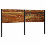 Headboard 200 cm Solid Wood Reclaimed and Iron 4017559