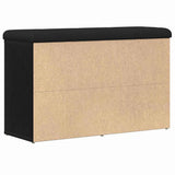 Shoe Bench with Shelf Black 82 x 32 x 50 cm Engineered wood 862987