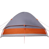 Camping Tent Dome 2-Person Grey and Orange Waterproof 94775