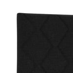 ZNTS Bed Frame Black 140x200 cm Fabric 3344811