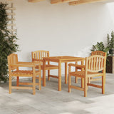5 Piece Garden Dining Set Solid Wood Teak 3157924