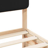 Bed Frame with Upholstered Headboard Black 160 x 200 cm 3398151