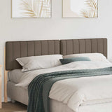 Upholstered Headboard Brown and Taupe 200 cm Solid Pine Wood 880161