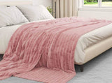 Throw Blankets 6 pcs Pink 270 x 240 cm Fleece 42016908