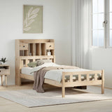 Bookcase Bed without Mattress 90x190 cm Single Solid Wood Pine 3322158
