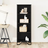 Bookcase Black 50x31x137.5 cm Engineered Wood 848609