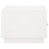 Coffee Table White 80x50x35 cm Solid Wood Pine 818251