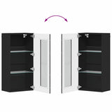 Wooden Cabinet Black 50 x 29 x 100 cm Engineered Wood 880222
