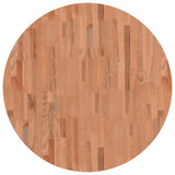 Table Top 90x2.5 cm Round Solid Wood Beech 355940