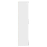 Bathroom Cabinet with Roll Holder White 39x22x90 cm 858524