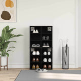 Shoe Cabinet 2 pcs Black Oak 52 x 30 x 50.5 cm Engineered Wood 862790