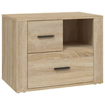 ZNTS Bedside Cabinet Sonoma Oak 60x36x45 cm Engineered Wood 816739