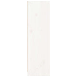 Bookcase White 70x33x110 cm Solid Wood Pine 836142