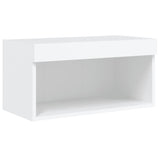 8 Piece TV Wall Units with LED White Engineered Wood 3216633