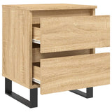 Bedside Cabinets 2 pcs Sonoma Oak 40x35x50 cm Engineered Wood 826899