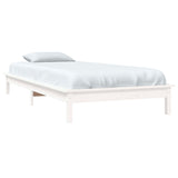 820527 Bed Frame without Mattress White 90x200 cm Solid Wood