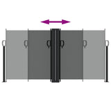 Retractable Side Awning Anthracite 120x600 cm 4004598