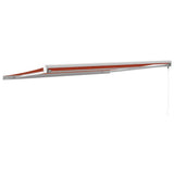 Retractable Awning Orange and Brown 4x3 m Fabric and Aluminium 3154543