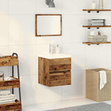Bathroom Sink Cabinet Black Oak 41 x 39 x 62 cm Engineered Wood 3333144