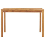 Garden Dining Table 120x70x77 cm Solid Teak Wood 49360